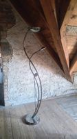 Stehlampe Bogenform Metall zwei Lichtquellen gebraucht
