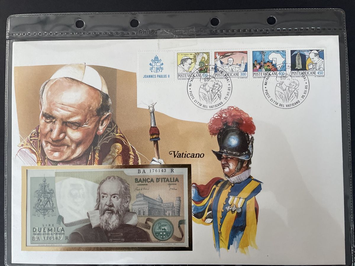 Banconote: Banknotenbrief Vatikan – Usato da Schachen LU venduto da Perlentraum