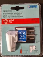 Peachick Winkelstecker T12 montierbar, Weiss, Neu & OVP!