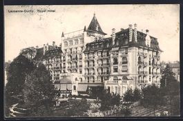 Lausanne-Ouchy, Royal-Hotel mit Parkanla