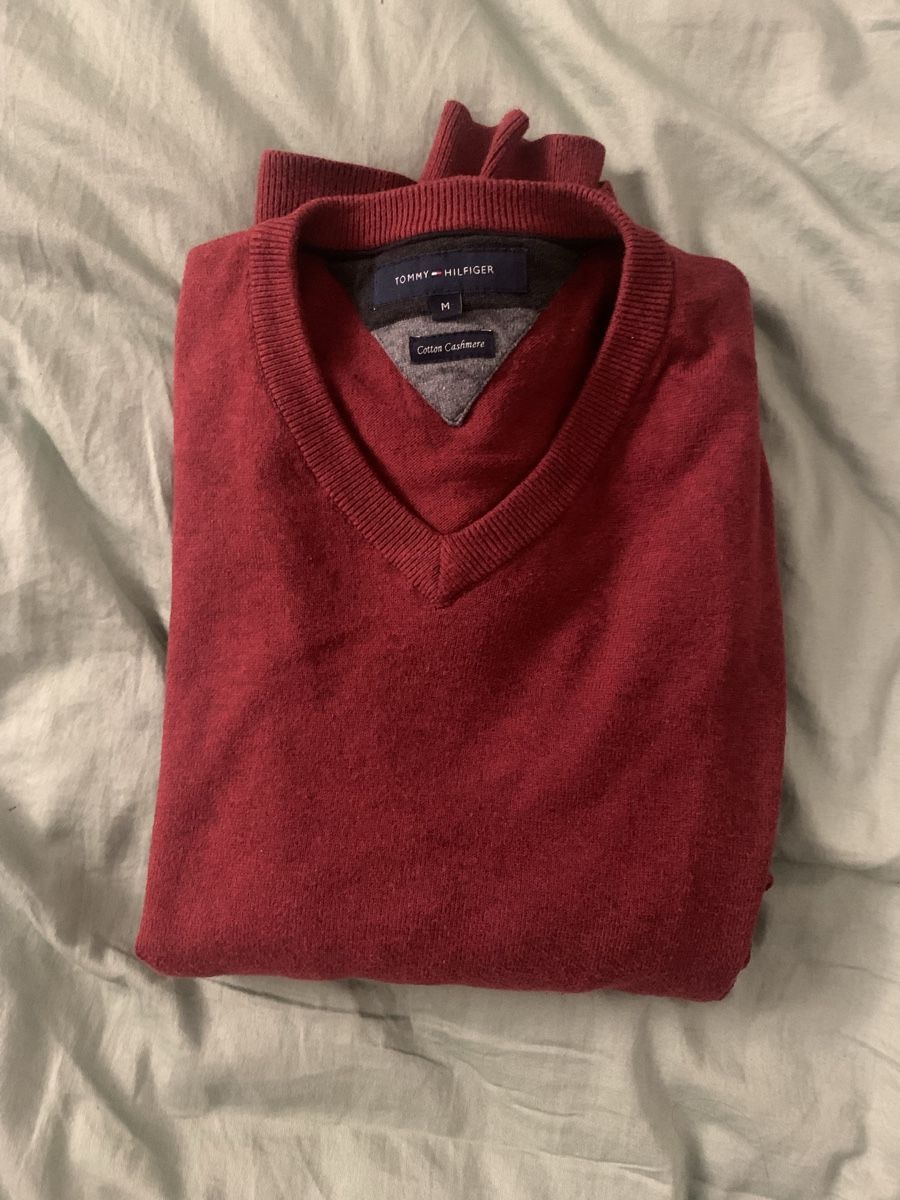 Tommy Hilfiger Maglioni & Felpe: TH Cashmere/Cotton Pullover Red – Usato da Bern venduto da Herr.M. 4
