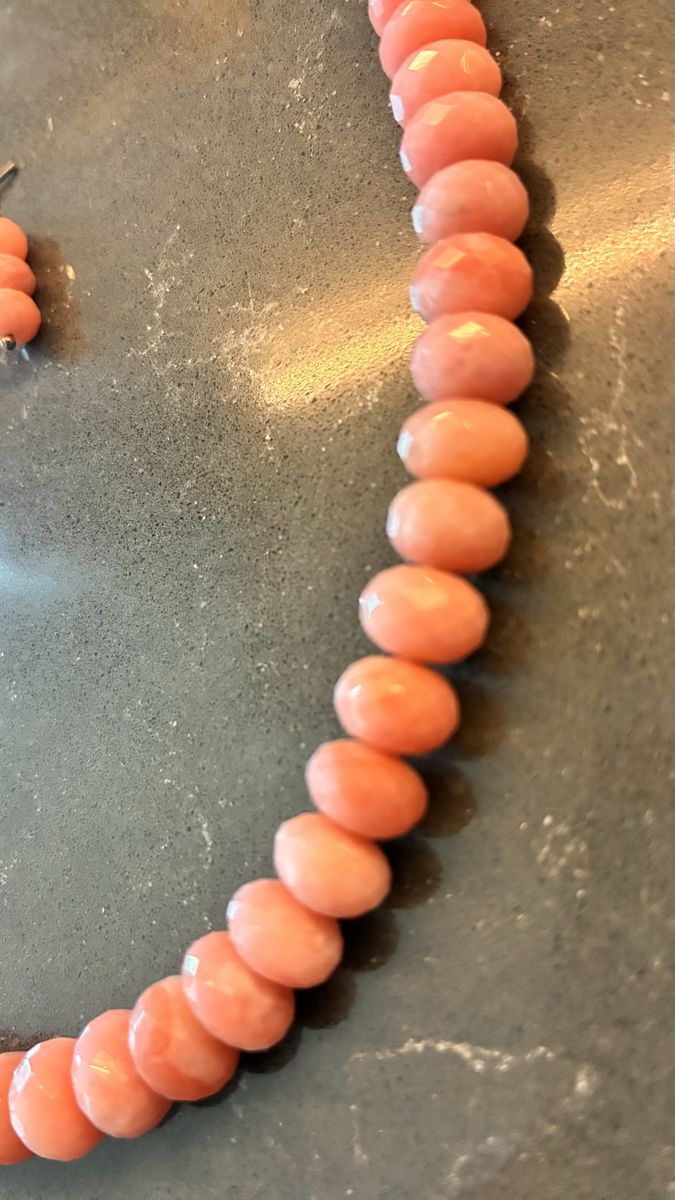 Sonstiger Schmuck: Steinkette  Rosenauarz & Ohrringe – Neu (gemäss Beschreibung) aus Killwangen von Fefy 3