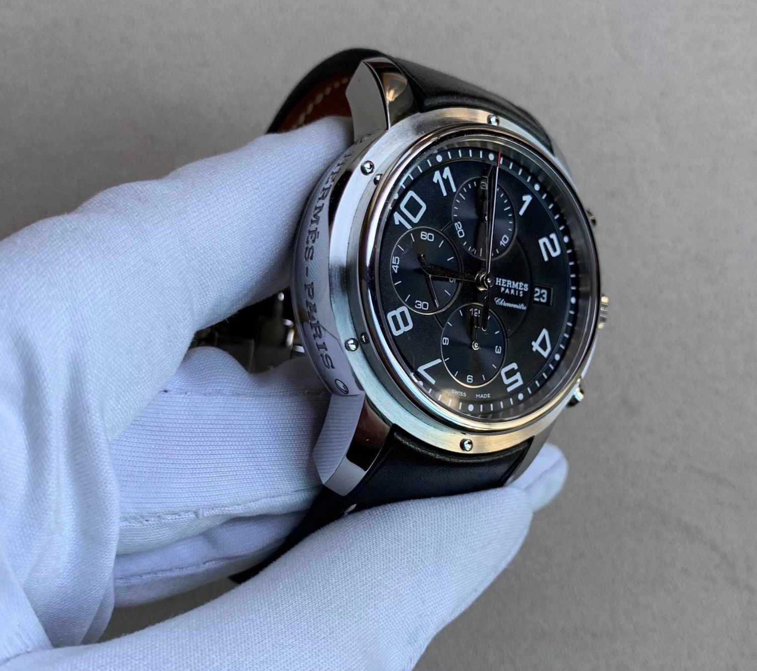 Hermès Orologi: Hermés CLIPPER Chrono – Nuovo e nell'imballaggio originale da Triesen venduto da hor_6kx9 3