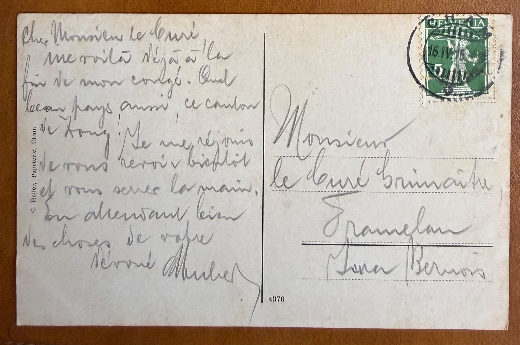 Cartes postales: Cham - Schloss St. Andreas - 1915 – D'occasion à Lutry par Ediego 1