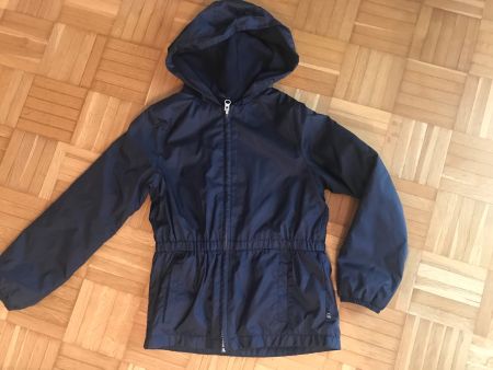 Jacke mit Kapuze von Benetton Grösse 130 dunkelblau