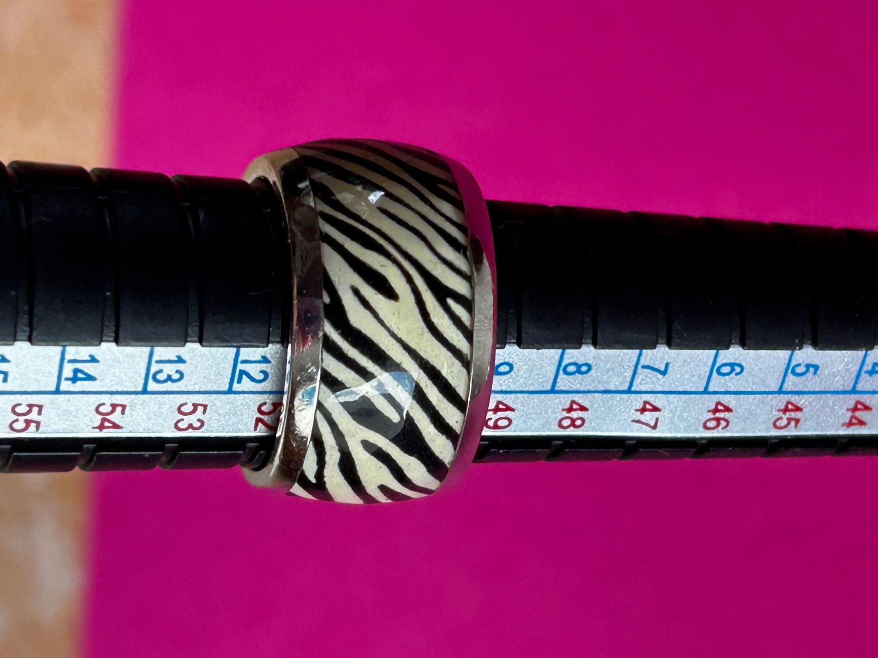 Ringe: Silberring Zebra (52) – Gebraucht aus Dittingen von Bijoubelle 7