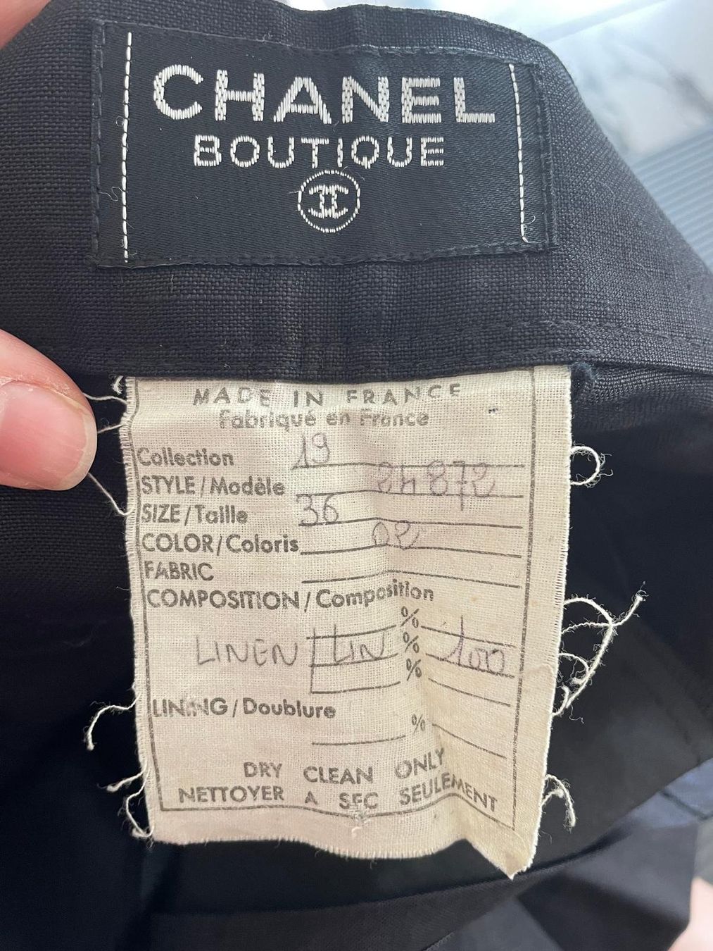 Chanel Pantaloni: CHANEL Linen Pants (Vintage) – Nuovo (secondo la descrizione) da Basadingen venduto da ChristabelsCloset 2