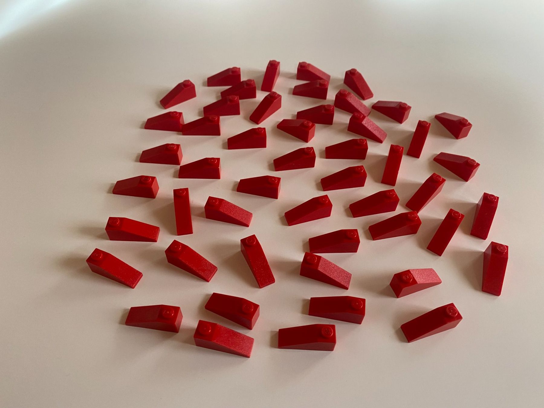 Lego Giocattoli: LEGO - 50 - ROTE - DACHSTEINE - 1 X 3 – Usato da Gelterkinden venduto da ajdt4
