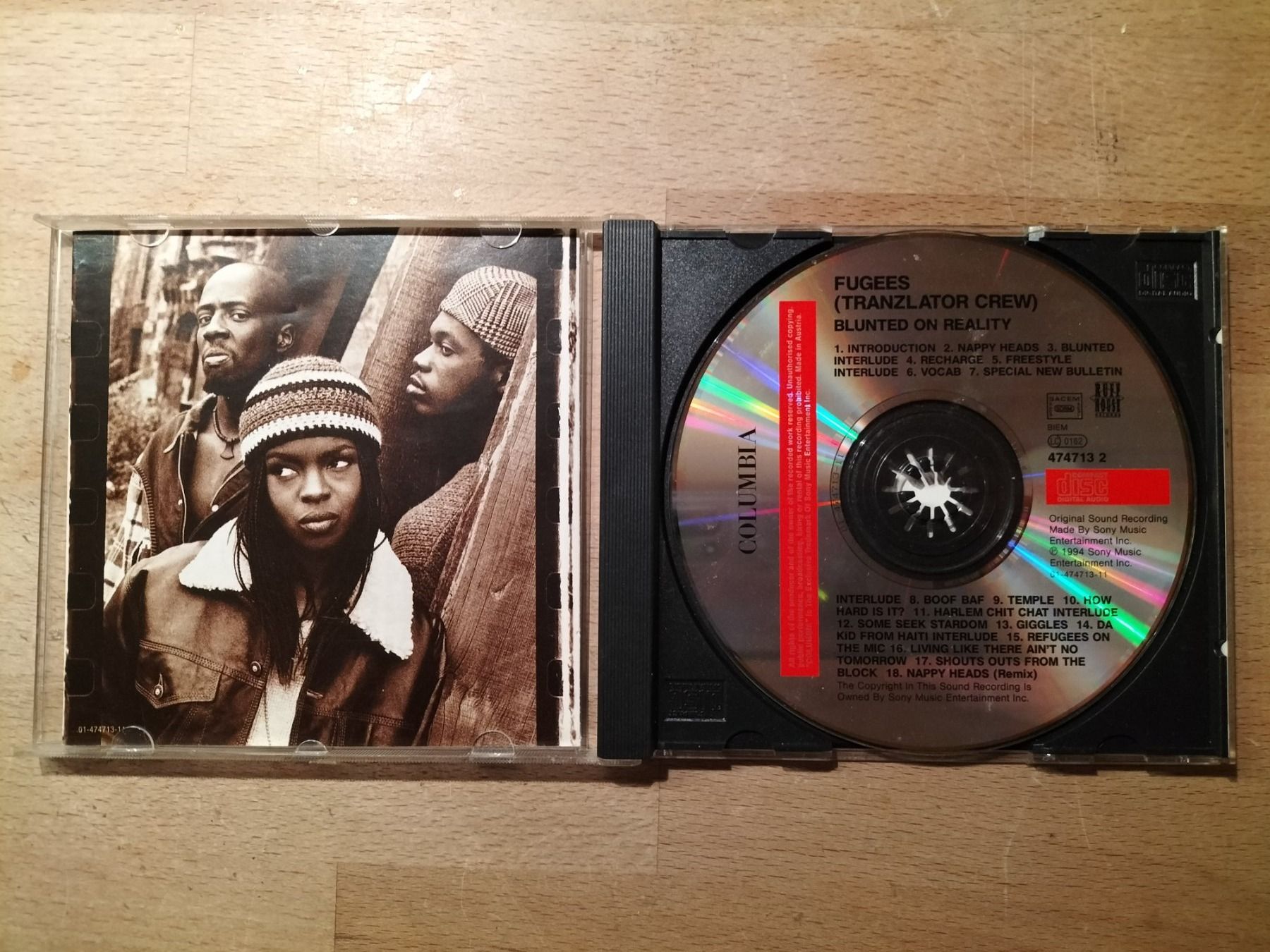 CD: Fugees (Tranzlator Crew) – Blunted On Reality – Usato da Biel / Bienne venduto da Music74 1