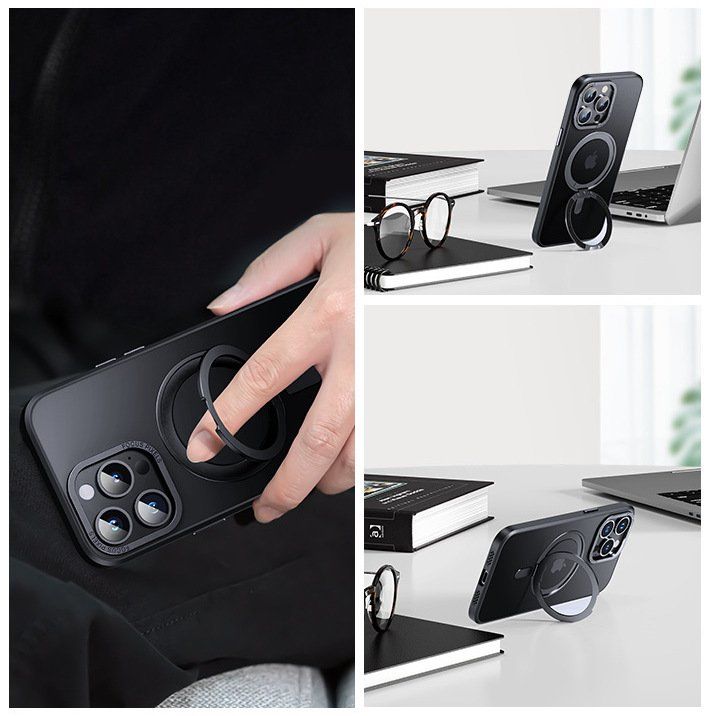 Cover & Protezioni schermo: iPhone 15 Plus - Coque Magnétique support magsafe rotatif – Nuovo e nell'imballaggio originale da Morges venduto da DigiAC 1