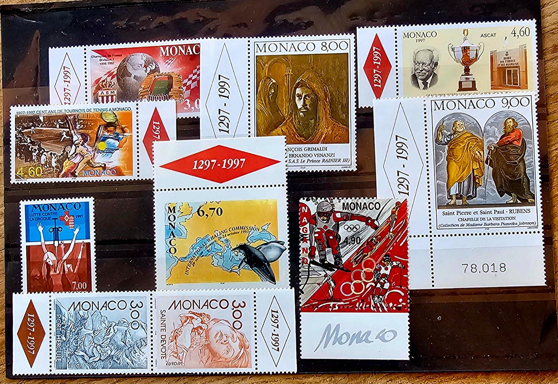 Tutti i francobolli: MONACO  timbres neufs ** 1997 – Nuovo (secondo la descrizione) da Les Valettes venduto da Nuba1
