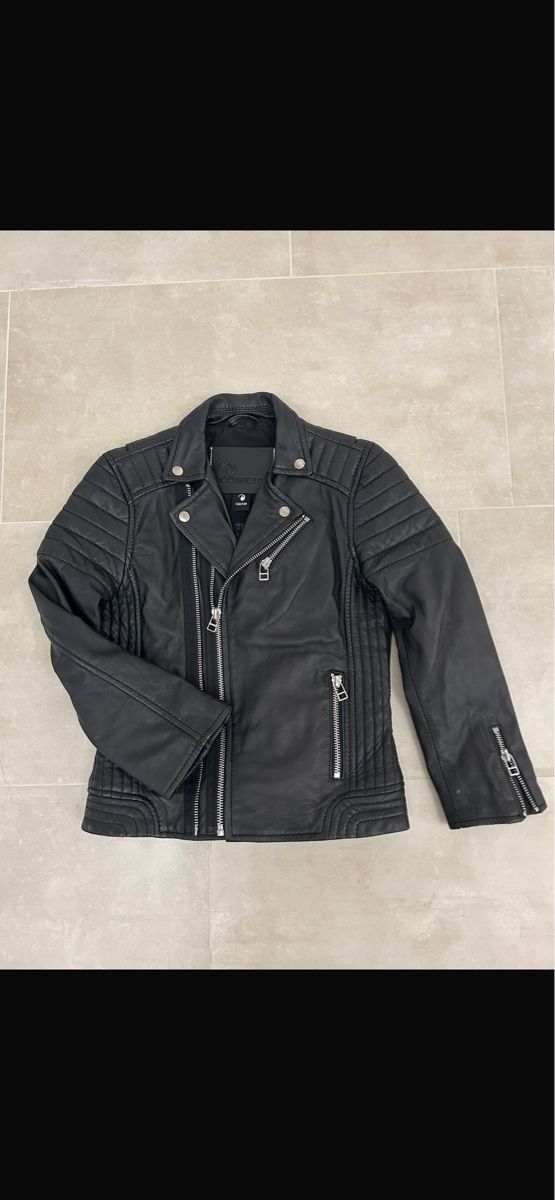 Vestes: Bikerjacke aus Leder 122/128 – Neuf (Voir description) à Ascona par evam81