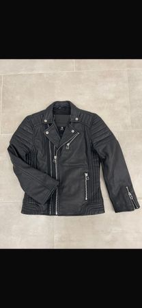 Bikerjacke aus Leder 122/128
