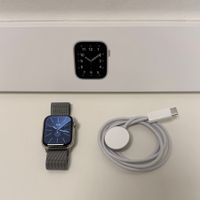 Apple Watch Series 9, 41mm, Edelstahl silber, GPS+Cellular