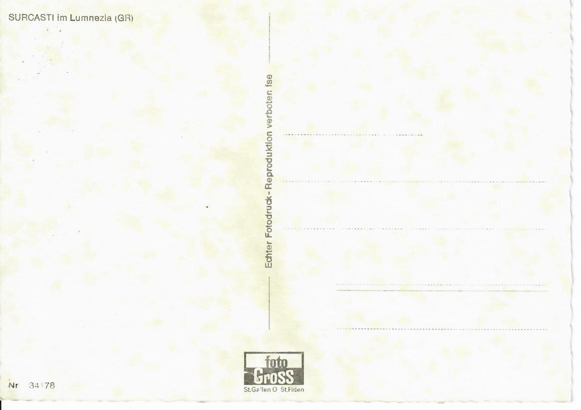 Cartoline postali: Surcasti im Lumnezia – Usato da Hochdorf venduto da Ziegel-16 1