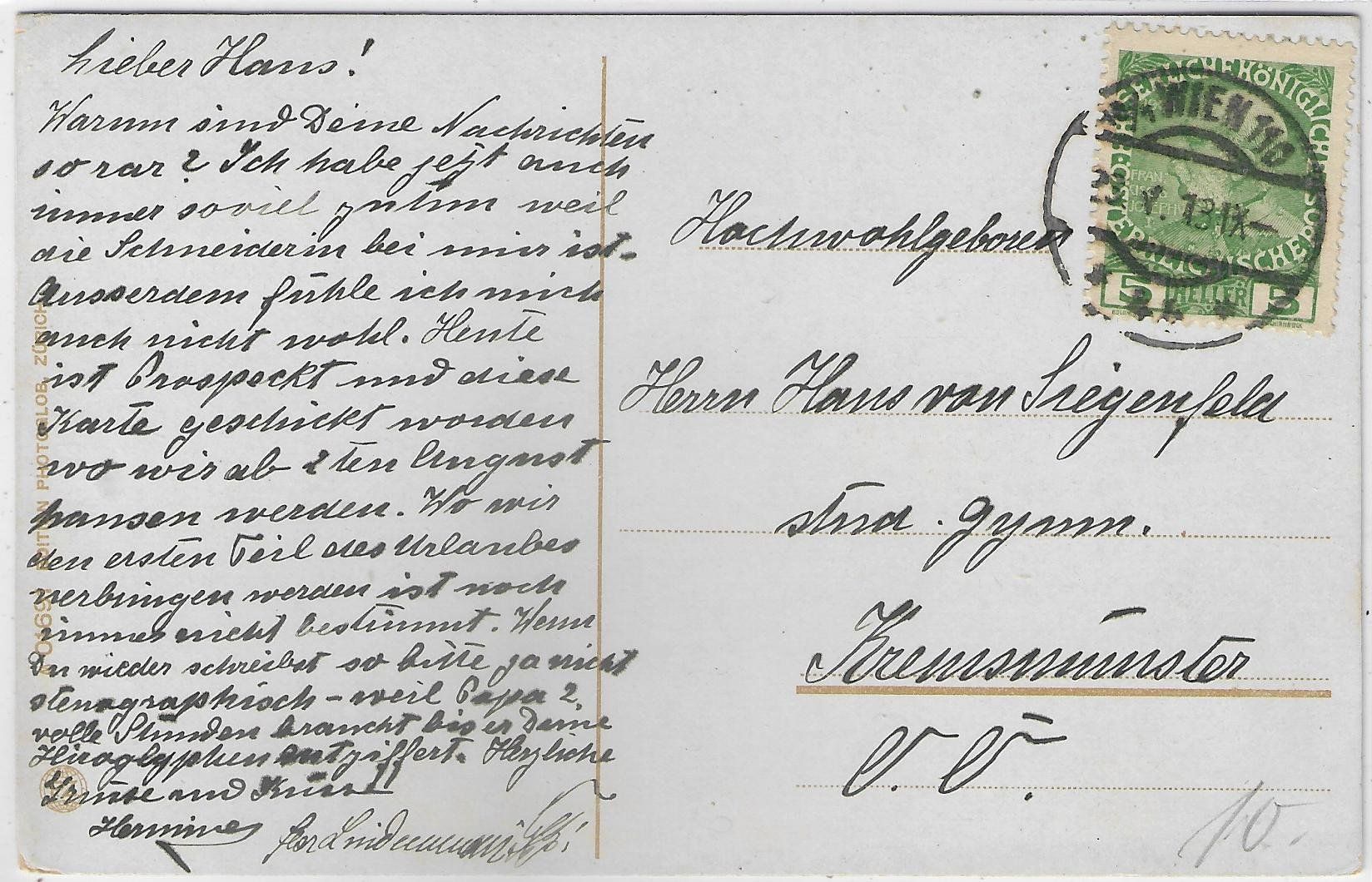 Cartoline postali: Hertenstein - Hotel Pilatus - Litho – Usato da Ettingen venduto da Kartenplanet 1