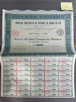 Hist. Aktie der Compagnie Industrielle de Matériel de Fer