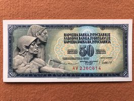 Belgrad 1981 - Jugoslawien - 50 Dinara UNC