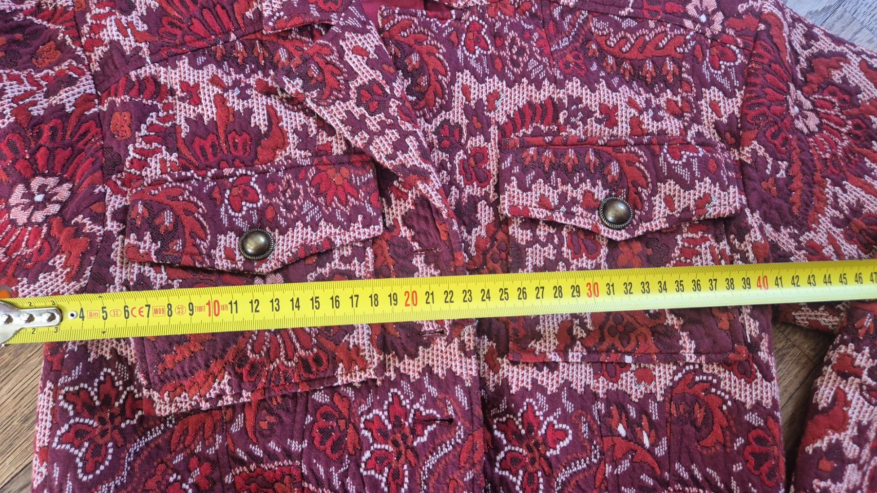 Nafnaf Giacche: Naf Naf red flower pattern cropped jacket size 34etaa0 – Usato da Zürich venduto da mon_attitude 8