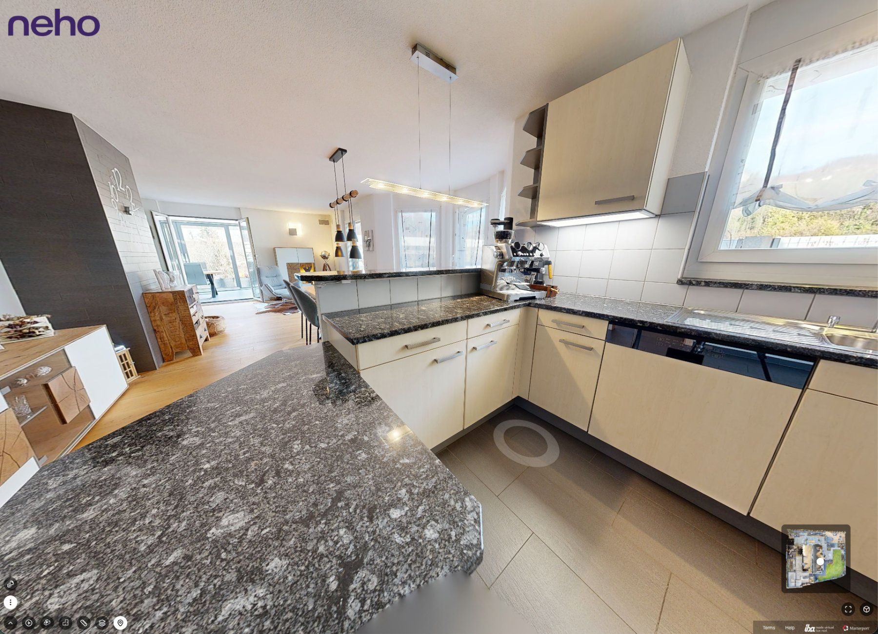 Cuisines complètes: Moderne Küche mit Steinabdeckung (Selbstabholung) – D'occasion à Pfeffingen par M4n4g3r 5