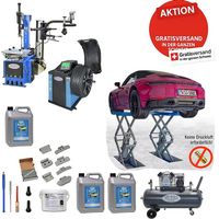 2 Meter Scherenlift Unterflur Werkstatt Set Pro