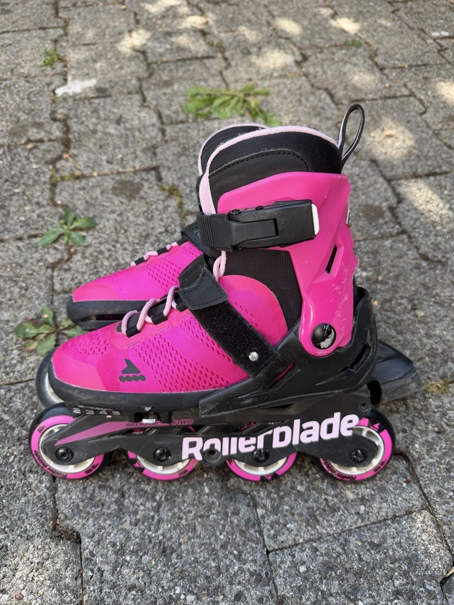 Inline-Skating & Rollschuhe: Inlineskates Rollerblade pink Grösse 33- 36,5 Kinder – Gebraucht aus Bachs von yvesv01
