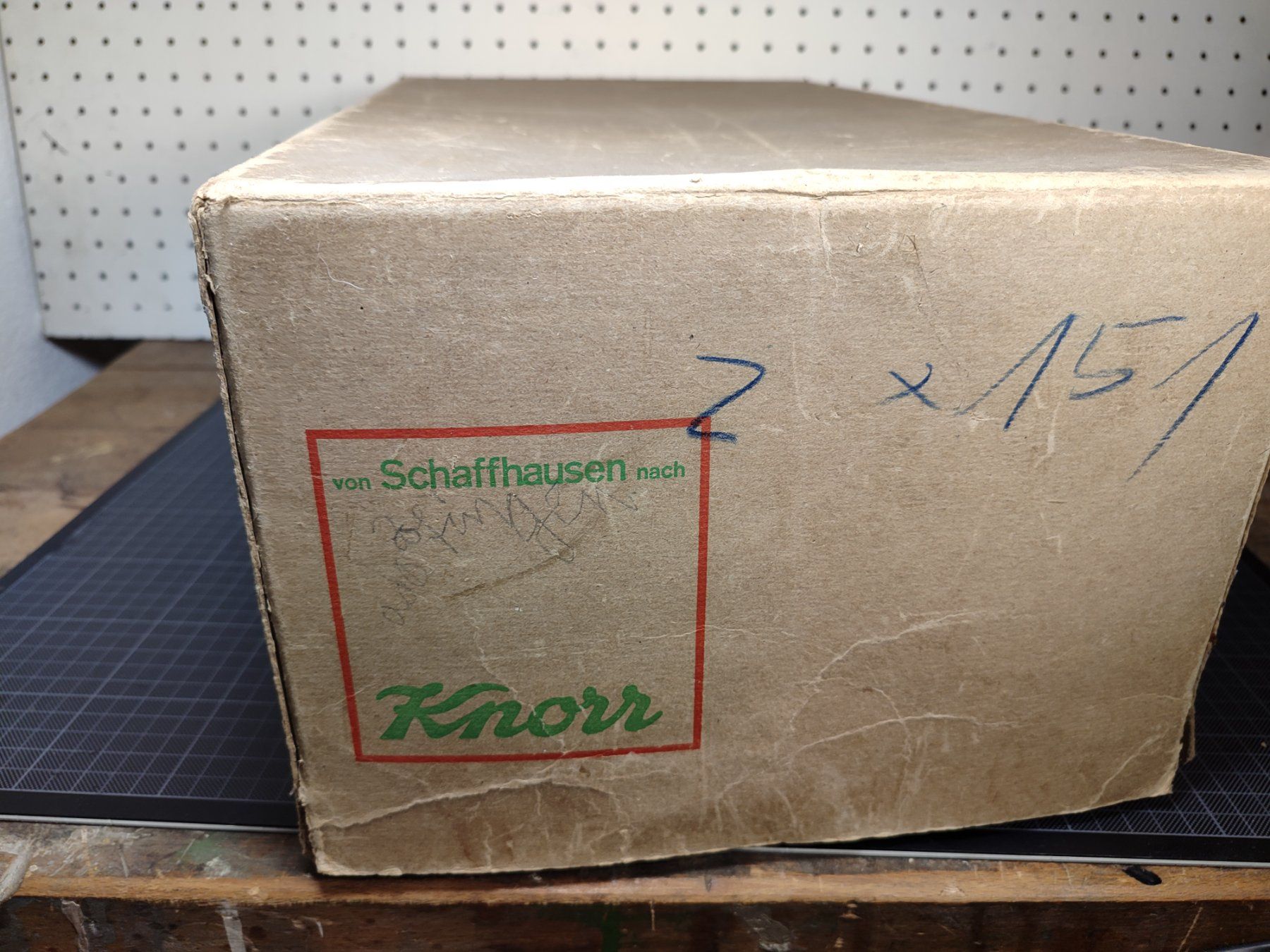 Casse di trasporto: Wunderschöne alte Kartonschachtel KNORR – Usato da Gelterkinden venduto da MYSTOREFORYOU4460 1