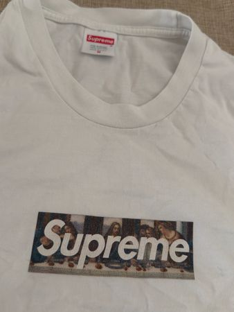 SUPREME Shirt GRAZIE Medium Weiss Last Supper gebraucht