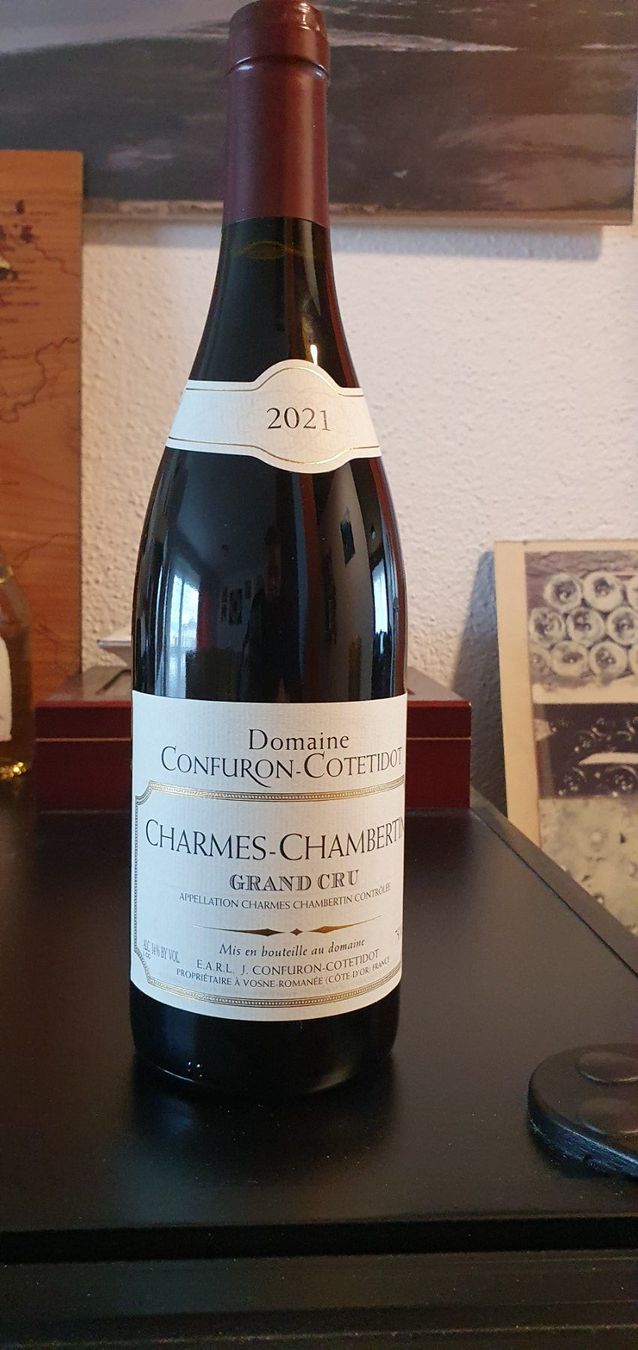Wein: CONFURON-COETETIDOT - CHARMES CHAMBERTIN 2021 Grand Cru – Neu und originalverpackt aus Lenzburg von Reto013