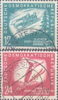 DDR 280-281 Wintersportmeisterschaften 1951 gestempelt