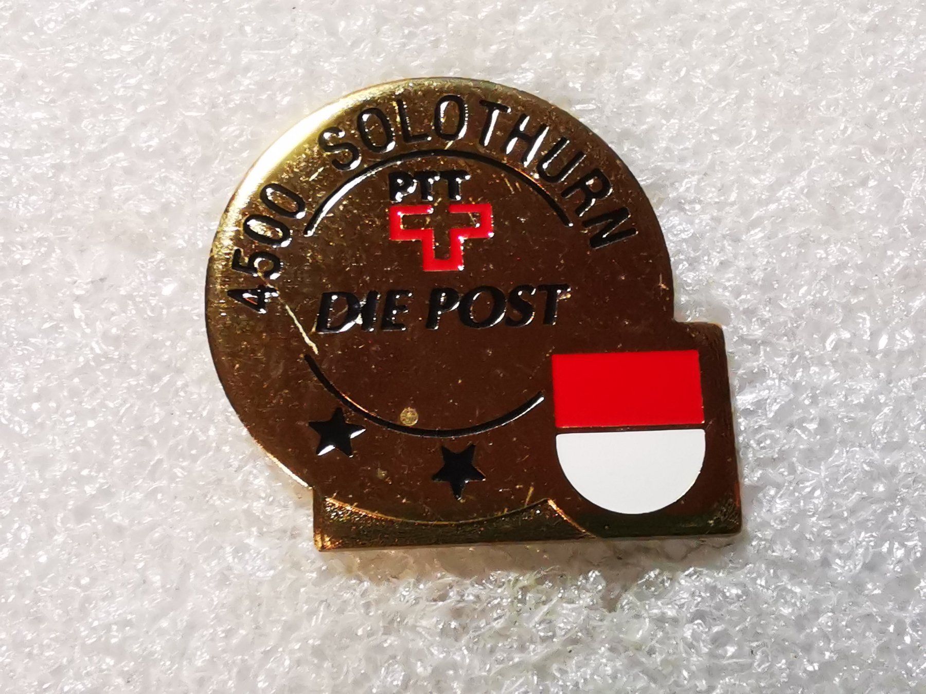 Placchette & Badge: Ansteckpin 89: PTT Die Post Solothurn – Usato da Oppligen venduto da Pin-Fall-Shop