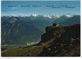 CRANS MONTANA Vue de la Cabane du C.A.S. des Violettes