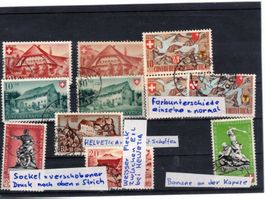 Abarten Farbunterschied PRO PATRIA Schweiz