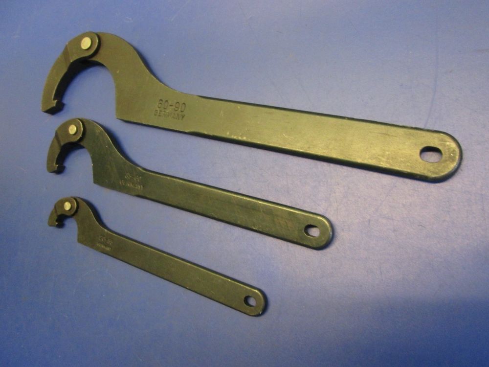 Clé à Crochet (Hakenschlüssel) Pour Mandrin De Serrage ER | Tailles ER16, ER20, ER25, ER32, ER40, ER50