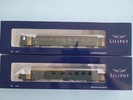 H0 LILIPUT  BLS  2Stk. EWI  Personenwagen NEU !