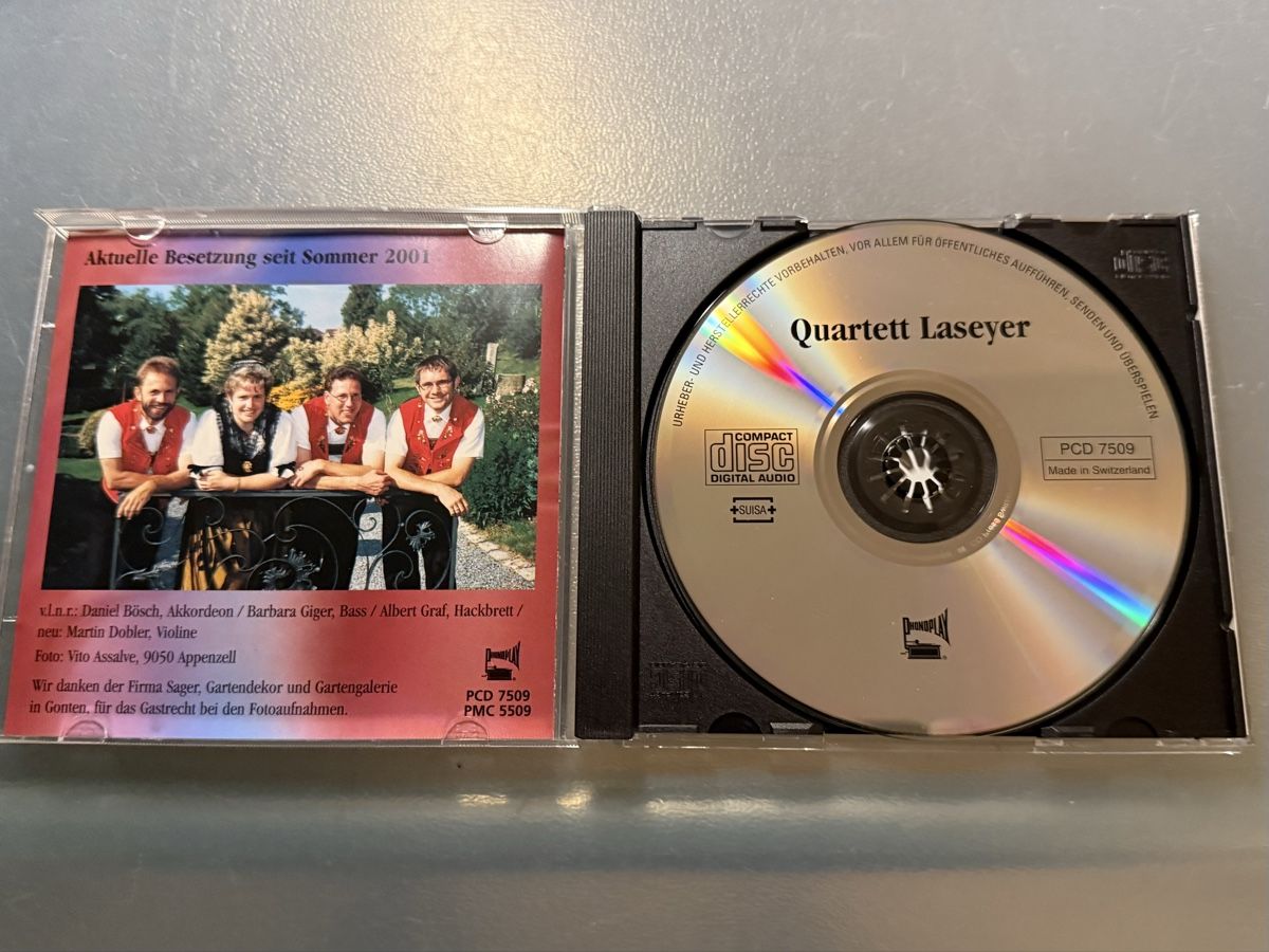 CD: Quartett Laseyer Appenzell CD Schweizer Volksmusik – Usato da Oberried Brienz venduto da Chyara 2