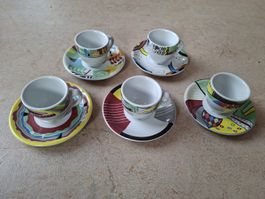 Tognana Espressotassen-Set, 5 Stück, neuwertig, Italien!