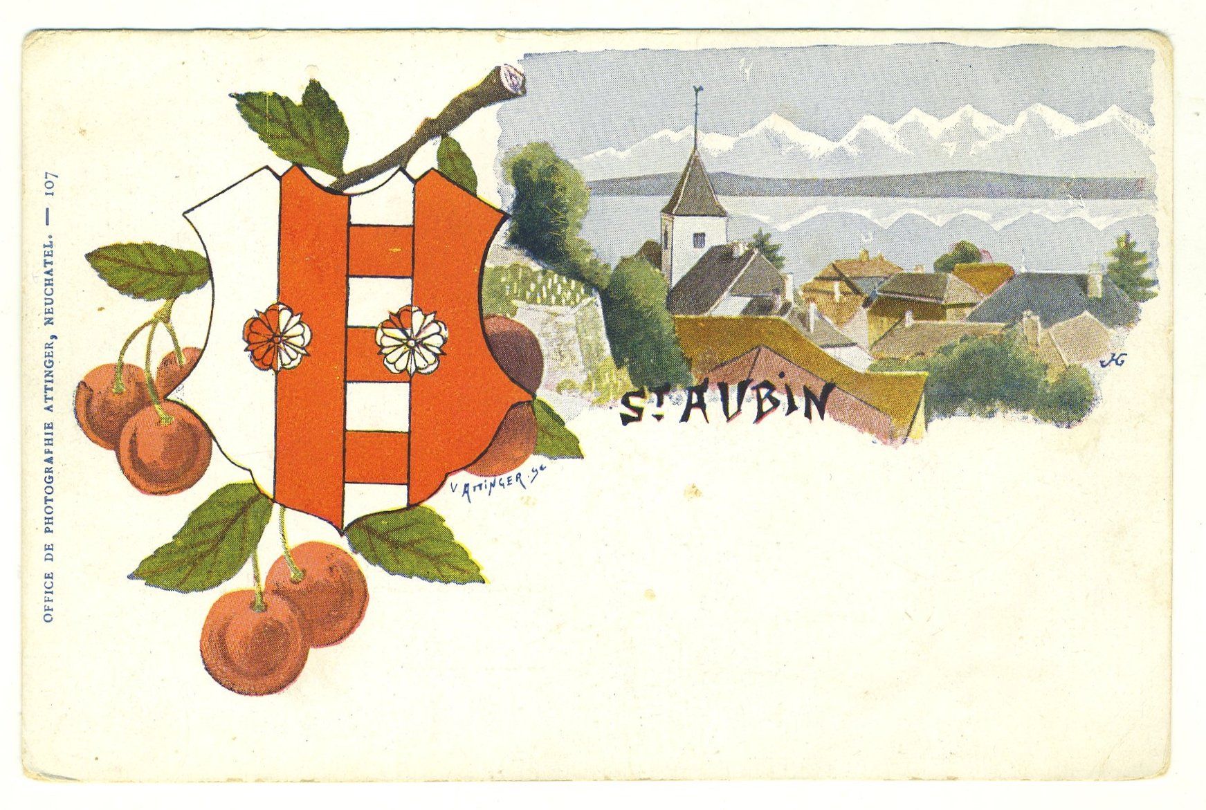 Cartoline postali: Ancienne CPA: St.Aubin NEUCHÂTEL – Usato da Versoix venduto da HELVETICA_1