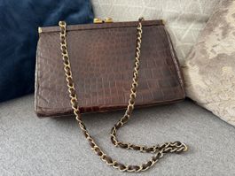 Sac vintage en cuir véritable