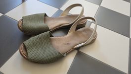 Sommerschuhe / Sandalen, Gr. 36, Olivgrün, Marke Ria Menorca