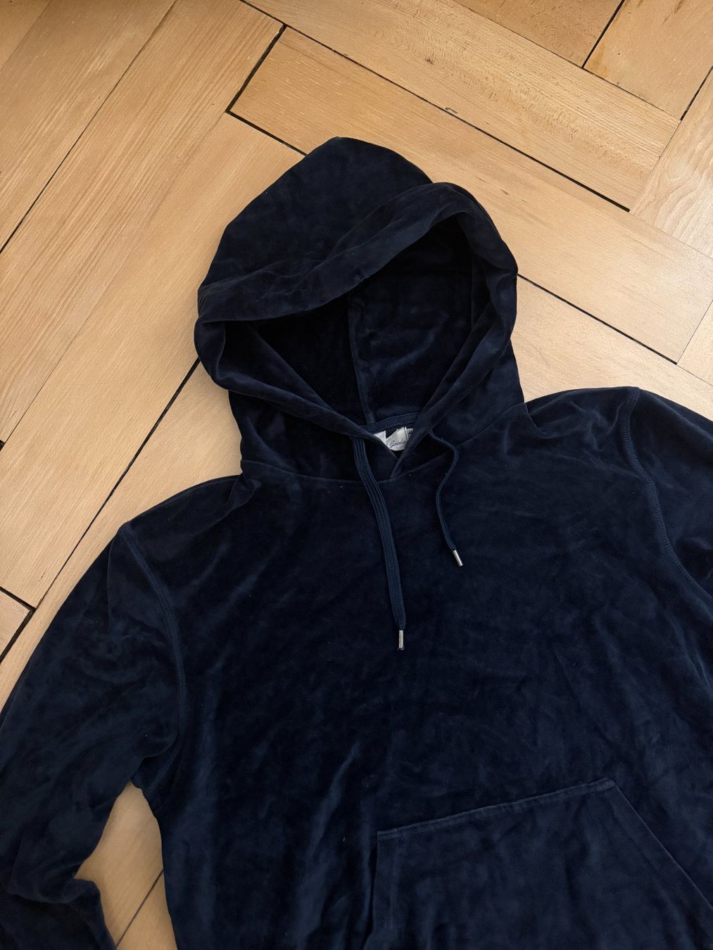 H&M Maglioni & Felpe: Samt Hoodie Pullover dunkelblau L – Usato da Zürich venduto da Diazaio 1