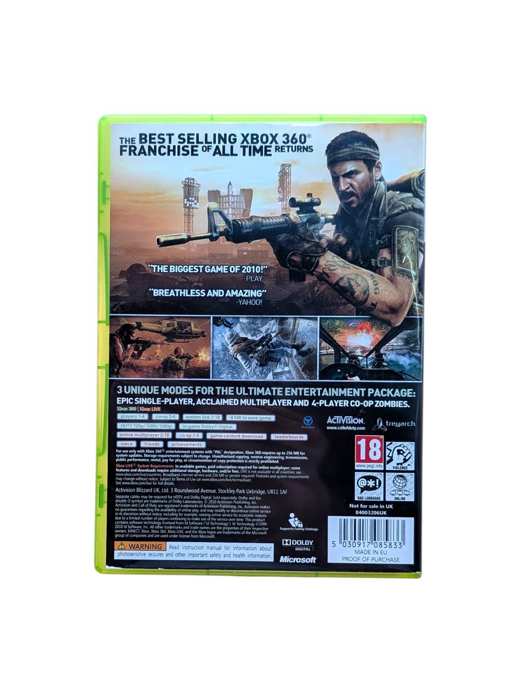 Microsoft Giochi: Call of Duty Black OPS Xbox 360 – Usato da Domat/Ems venduto da IsseldorsShop 1