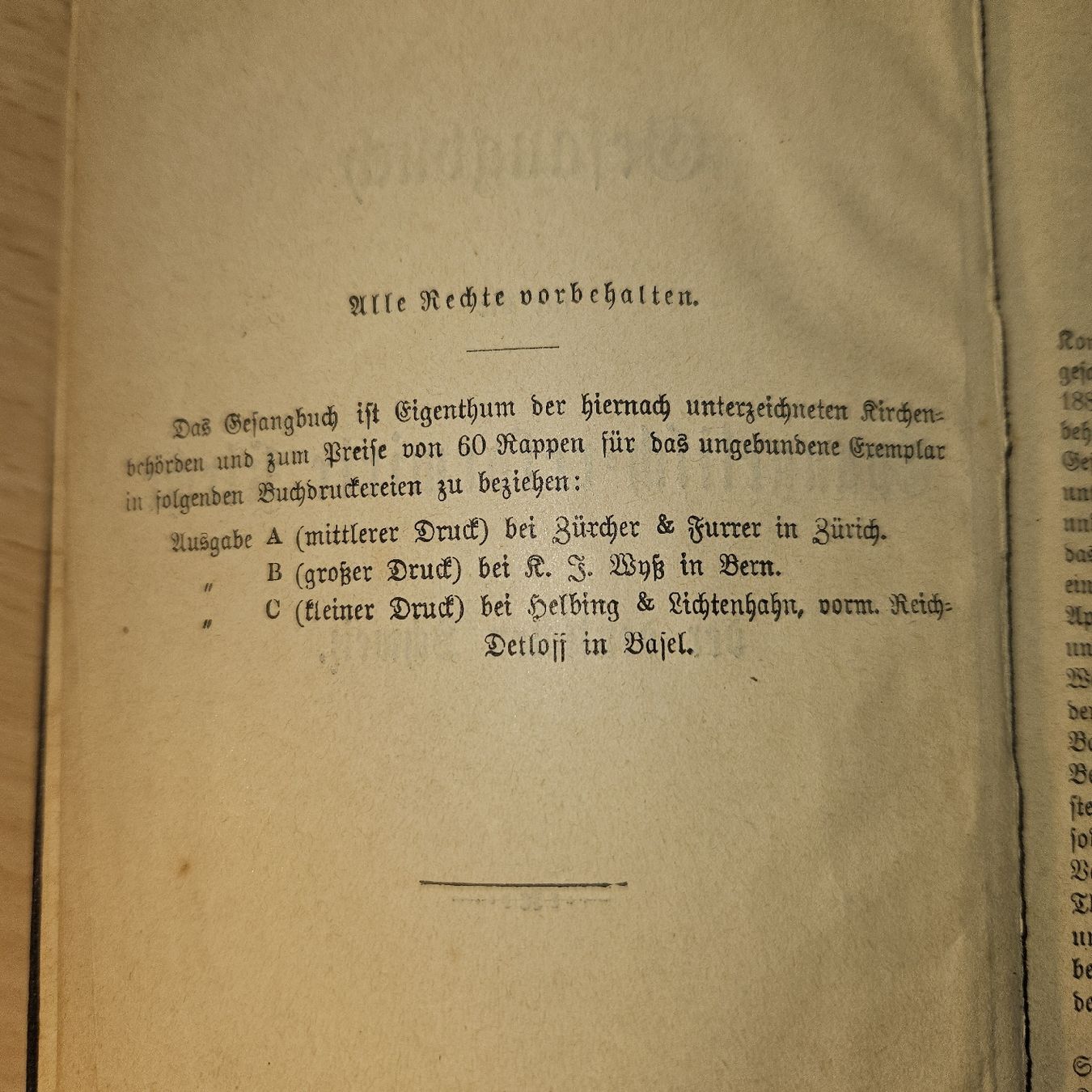 Libri: Sakrahl Gesangbuch Kirche 1903 – Usato da Kriens venduto da gra_fhn7 8