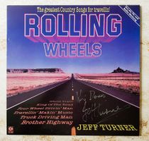 LP signiert Jeff Turner Rolling Wheels Country neuwertig