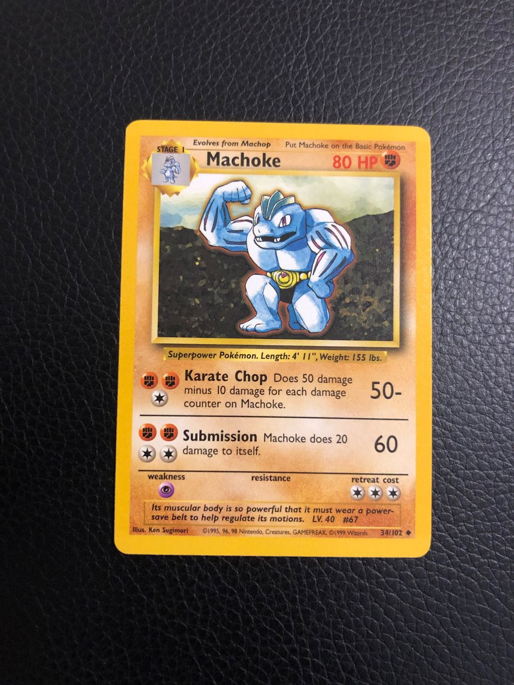 Pokémon Sammelbilder & Trading cards: Base Set Machoke 34/102 Ab 1 – Gebraucht aus Paradiso von Pkmn10
