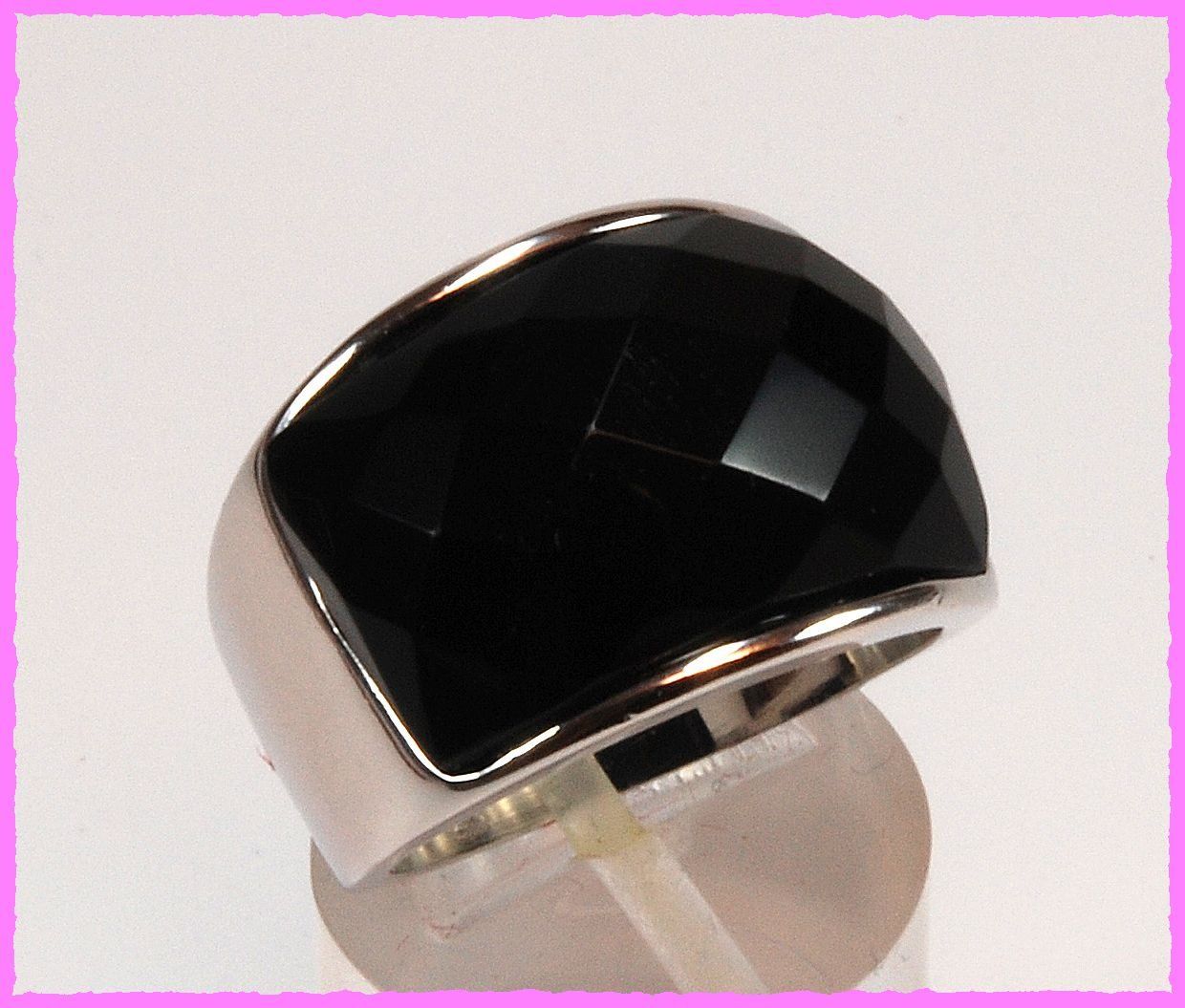 Anelli: Wow, breiter Ring mit Zirkonia – Nuovo e nell'imballaggio originale da Oberglatt ZH venduto da Diamond-Girl