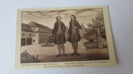 Bundesfeier Karte - Pestalozzi und Iselin im Bad Schinznach