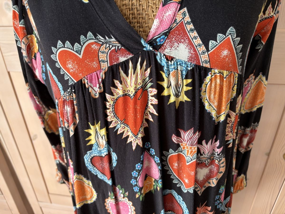 Vestiti: Tunika Kleid mit Herz Muster, Grösse M – Usato da Baden venduto da jdif 3