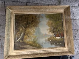 Alte Gemälde - schönen Rahmen  - in Kandersteg BE abzuholen!