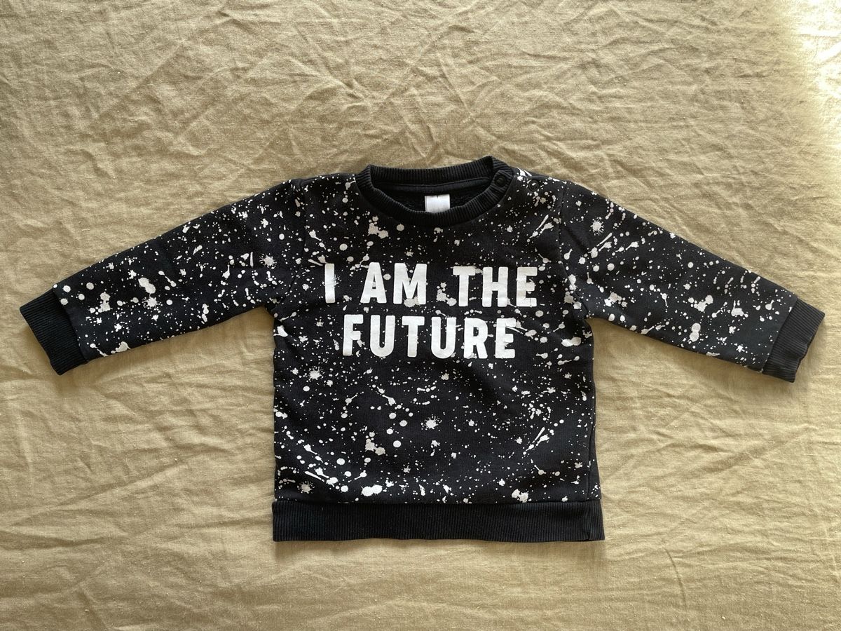 C&A Pullover & Sweatshirts: Pullover Gr. 80 - "I am the Future", C&A – Gebraucht aus Hirzel von carta9
